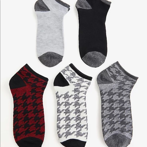 torrid Accessories - Torrid HOUNDSTOOTH MULTICOLOR ANKLE SOCKS